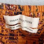 Urban Outfitters  Topanga Button Front Cropped Blouse Orange Floral Sz XS Photo 2