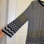Missoni Zigzag Pattern Fine Knit Lightweight Sweater Blouse Metallic Gold XXL 12 Photo 3
