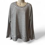 Maurice's  Black & White Striped Sweatshirt Photo 1