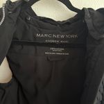 Marc New York  Andrew Marc Black Quilted Faux Down Hooded Vest Size M Photo 4