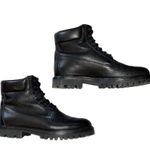 Vince Leather Ankle Combat Boots size 6 Black Photo 1