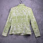 Clara Sun Woo Green White Geometric Print Zip Up Jacket Small Resortwear Photo 2