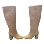 Sam Edelman Sam‎ Edelman Faren Square Toe High Heel Suede Knee High Boots Photo 0