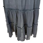 Luna Tiks black tiered knee length skirt with a wide waistband size medium Photo 5