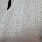 Peruvian Connection  WHITE PIMA COTTON SMOCKED CROCHET CHEST NIGHTGOWN TRAD WIFE Photo 3