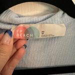 Free People  XS FP Beach Ribbed Cropped Oversized Top Photo 2