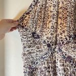 L'Agence L’AGENCE Dress Clio Shirred Silk Floral Knee Length in Ivory Photo 9