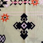 Sew in Love Aztec Design Shirt women’s size Large lime green black v Photo 5