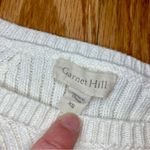 Garnet Hill  Sustainable Organic Cotton Knit White Sweater Womens XSmall Photo 7
