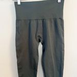 Set Active Leggings Womens Small Gray/Green Seamless Crop Ankle High Rise Ribbed Photo 1