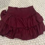 Francesca's Maroon Francesca’s Skirt Photo 0