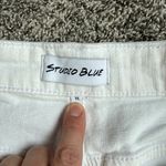Studio Blue New With Tags White Distressed Jean Shorts Size 31 Photo 3