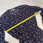 Daniel Rainn  Women’s Navy Bird Print Long Sleeve Romper Novelty Size S Photo 6