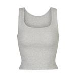 SKIMS  cotton rib tank in light heather grey size S Photo 12