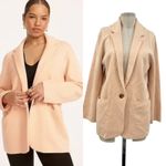 J.Crew  Cecile Relaxed‎ Sweater-Blazer Knit Merino Wool Pale Pink Size Small Photo 1