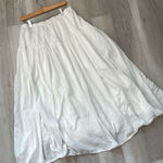 Coldwater Creek Cotton Maxi Skirt womens White (medium) cottagecore coquette minimalist casual Photo 0