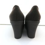 Donna Karan Womens Brown Suede Wedge High Heel 6.5 Photo 3