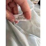 Vintage Shadowline Size L Floral‎ Embroidered Nightgown Housecoat Dusty Blue USA Size L Photo 8