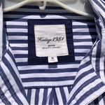 Heritage 1981 Medium Blue & White Striped Button Up Photo 4