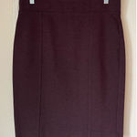 SK1 Dalia Burgundy Stretchy Pencil Skirt Size‎ 6 Red Photo 0