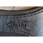 Clarks Suede Ankle Boots Heeled Faux Fur Trim Warm Winter Booties 6M Photo 9