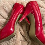 Madden Girl  Candy Apple Red Patent Leather Heels Shoes - size 8 Photo 4