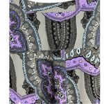 Denim & Co. Printed Split Y Neck Tunic with Flared Sleeves‎ S Gray Photo 6