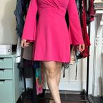 Boohoo Flare Sleeve Blazer Skater Dress in Hot Pink Size 6 NWT! Photo 1