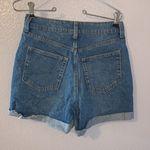 Divided blue high rise summer jean shorts Photo 1