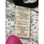 Free People ‎ Black White Print Sleeveless Tank Top Button Side Tie Back Medium Photo 5