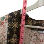 Michael Stars , one-size-fits-all, kimono, brown, white, wide sleeves Photo 4