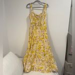 Bardot  Lilah Corset Midi Dress in Yellow Floral Photo 1