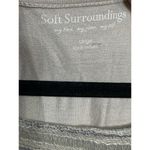 Soft Surroundings Tunic Top Stripe Green Cotton Pullover Size Large Beach Resort Photo 3