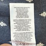 CAbi Paisley Track Star Navy Blue White Wide Leg Casual Pants Photo 11