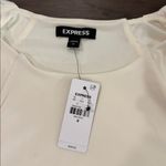 EXPRESS NWT Puff Sleeve Crew Neck Bodysuit Sz M Photo 1