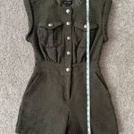 EXPRESS Olive Tweed Romper Photo 4