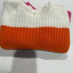 Moon & Madison Women's M Colorblock Striped Knit Sweater Pullover Pink Size M Photo 6