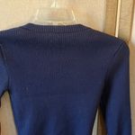 Forever 21  Deep Blue junior Ribbed cropped Cardigan small Photo 6