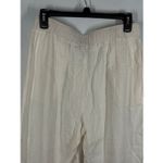 Sincerely Jules off white wide leg linen rayon pant size medium Photo 2