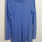 Free People  We The Free Full Swing Tunic Size L Blue Long Sleeve Distressed New Photo 0