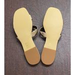 J.Crew Metallic Gold Knot Slide Sandals Size 9 Minimalist Chic Resort Coastal Photo 5