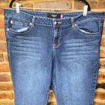 Torrid  Dark Wash Blue Denim Mid Rise Skinny Jeans Women's Size 24S 24 Short Photo 1