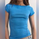 Free People NWOT  X We The Free Billie Tee Blue XS Photo 1