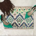 EXPRESS  Aztec Sequin Embellished Mini Skirt Photo 2