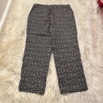 Hilary Radley  Pull On Capri Pant Black White Geometric Photo 9