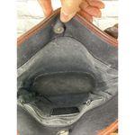 Brighton Leather Black Brown Leather Tote Alligator Accents Vintage Photo 6