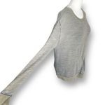 Project Social T  Gray Raw Edge Slub Knit Crewneck Sweatshirt Size Small Photo 5