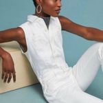 Pilcro and the Letterpress New! Pilcro by Anthropologie White Denim Jumpsuit. Photo 3