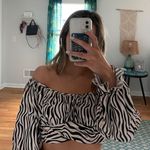 Princess Polly Zebra Wrap Top Photo 1