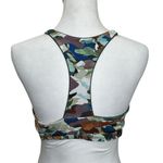 Becca by Rebecca Virtue Cora Bikini Top Women’s Size Large Multicolor Zip Camo Photo 4